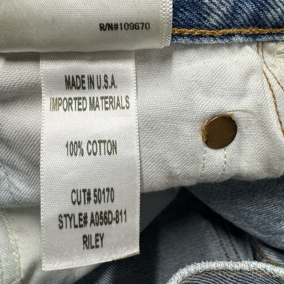 AGOLDE Riley High Rise Straight Crop Jeans Zephyr 25 - Picture 12 of 12